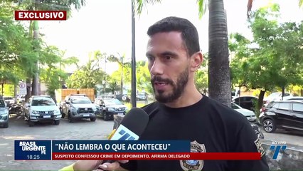 Suspeito confessou crime em depoimento, afirma delegado