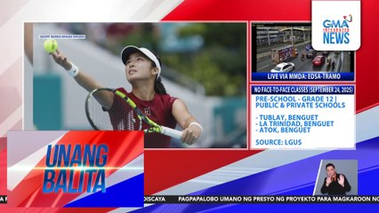 PH tennis player Alex Eala, panalo sa round of 32 ng Jingshan Tennis Open sa China | Unang Balita