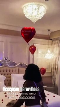 Tony Salles surpreende Scheila Carvalho com ato romântico em viagem de aniversário; veja