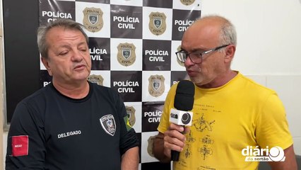 Delegado da Polícia Civil explica cumprimento de prisões contra criminosos, em São José de Piranhas