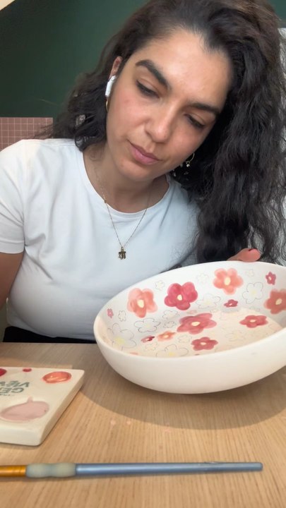 Atelier céramique = le truc le plus apaisant 🌸