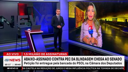 Abaixo-assinado contra PEC da Blindagem chega ao Senado com mais de 1,5 milhão de assinaturas