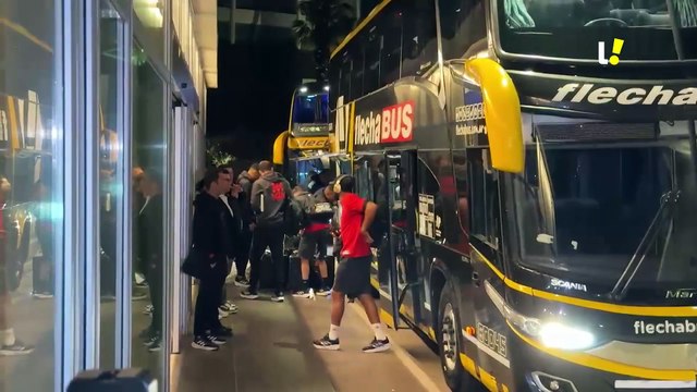 Flamengo chega a hotel em La Plata antes de duelo com o Estudiantes pela Libertadores
