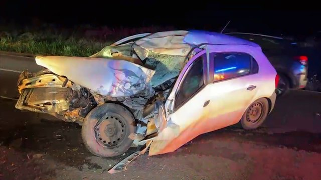 Identificado o motorista que morreu em violenta colisão na BR-467; Corpo é levado ao IML