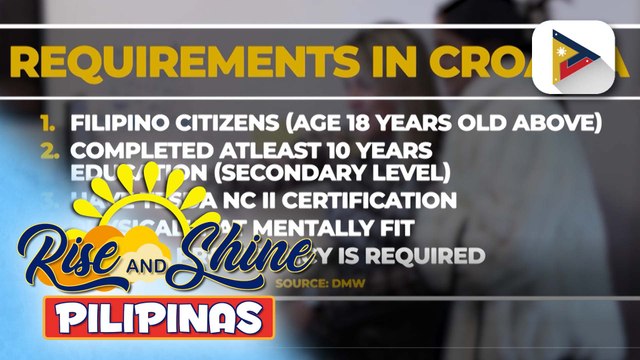 Croatia, nag-aalok ng trabaho sa mga Pilipino; proseso sa pag a-apply, makikita sa website ng DMW | Bien Manalo
