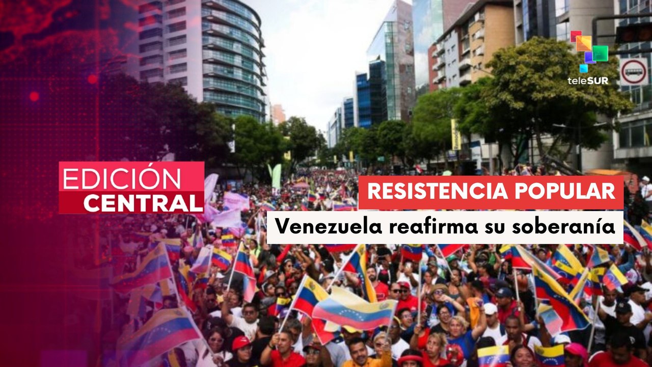 Masiva movilización en Caracas contra las injerencias externas