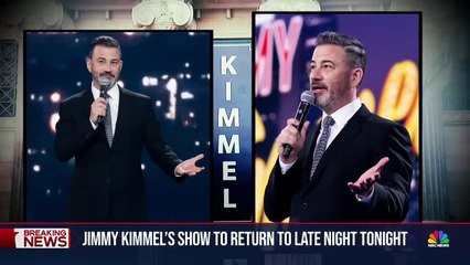 Jimmy Kimmel set to return to late night tonight