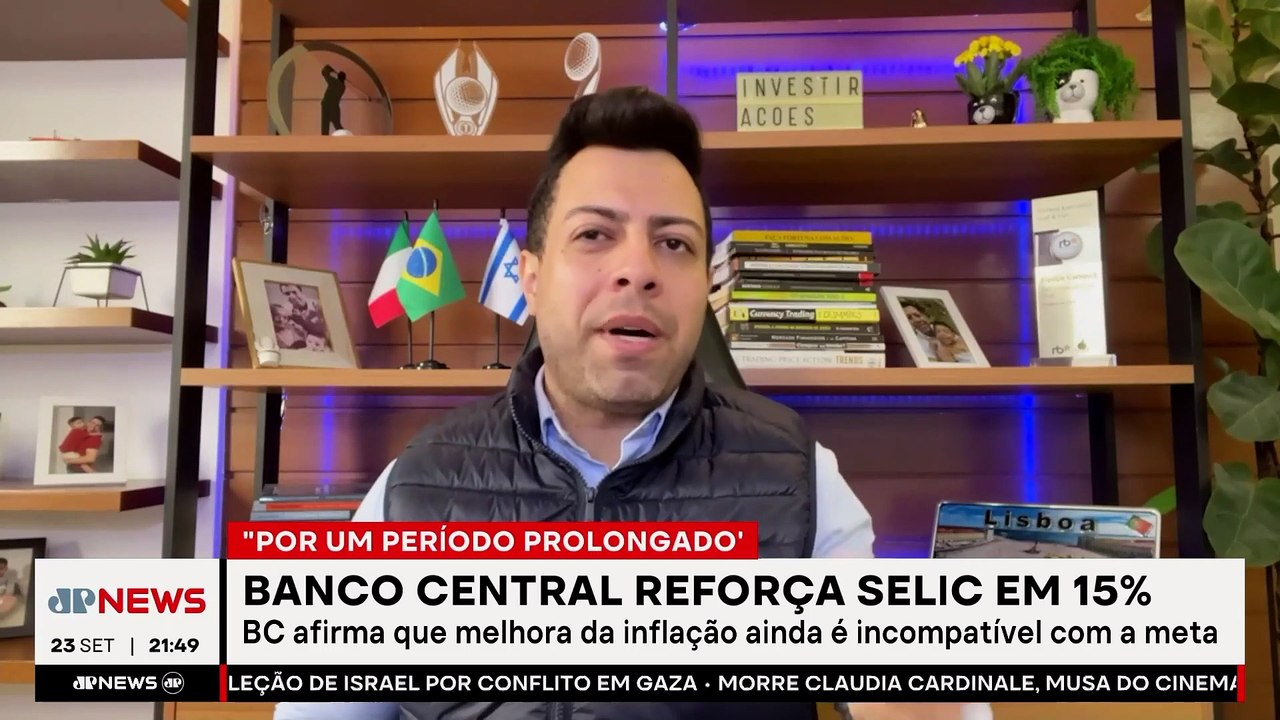 Banco Central mantém Selic em 15% por ‘período prolongado’