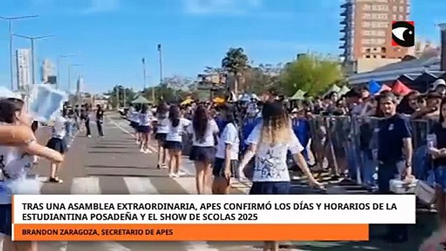 Tras una asamblea extraordinaria, APES confirmó los días y horarios de la Estudiantina posadeña