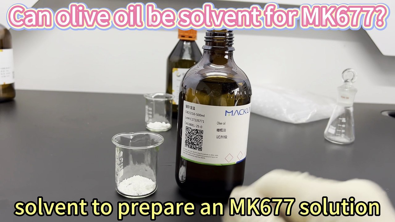 How well does MK677 dissolve in olive oil?