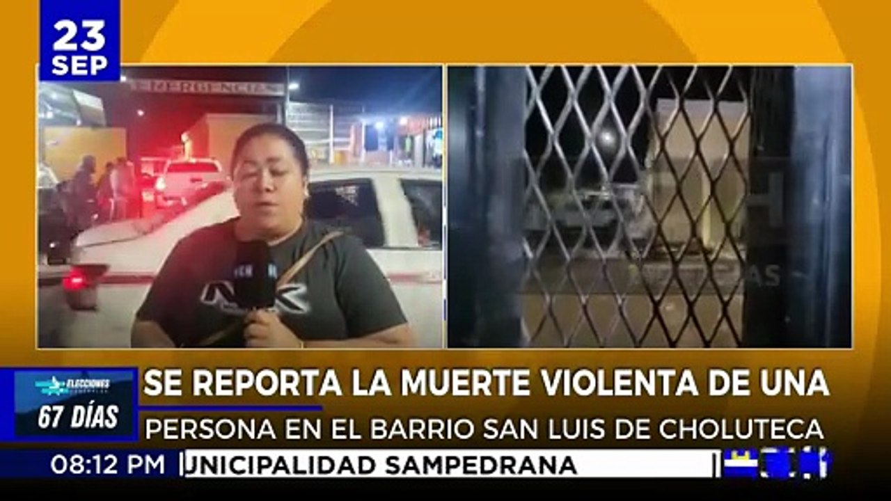 Asesinan a un hombre y dejan a otro herido en el barrio San Luis de Choluteca