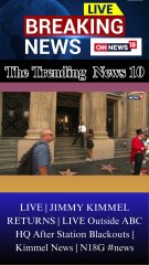 LIVE | JIMMY KIMMEL RETURNS | LIVE Outside ABC HQ After Station Blackouts | Kimmel News | N18G