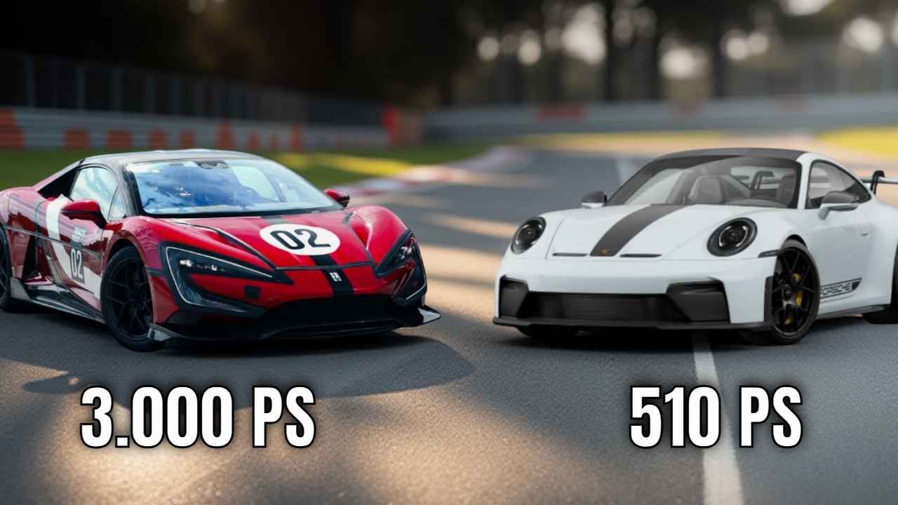 Porsche 911 GT3 schlägt 3.000 PS Hypercar? Nürburgring-Duell mit dem U9 Xtreme!