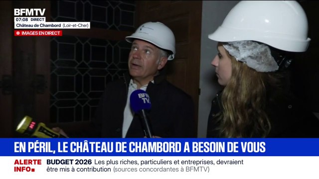 On a besoin de 12 millions d'euros en urgence pour sécuriser l'aile François 1er : en péril, le château de Chambord lance un appel aux dons