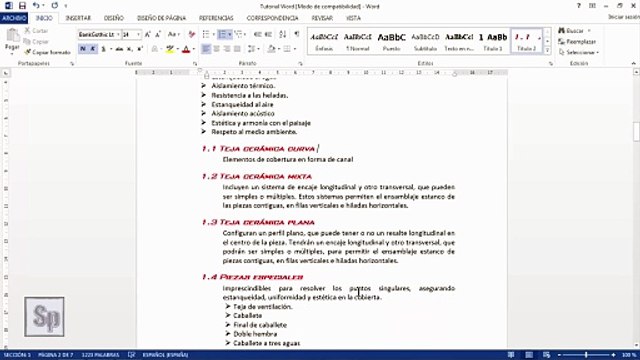 Word - Índice automático en Word, ordenado y vinculado al documento. Tutorial en español HD