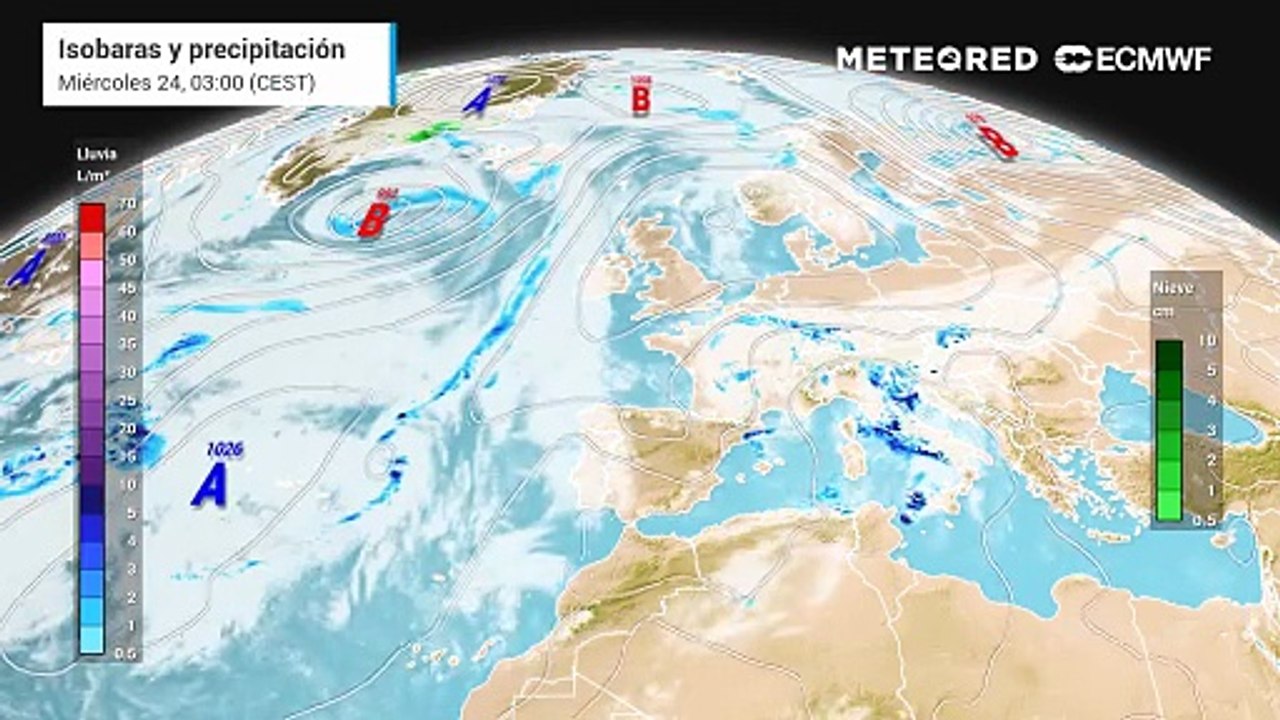 Gabrielle apunta a España