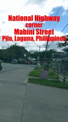 National Highway corner Mabini Street in Pila, Laguna, Philippines