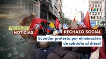 Continúan movilizaciones contra las medidas impuestas por el Pdte. Daniel Noboa