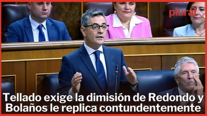 Tellado pide la dimisión de Redondo y Bolaños replica: "Lecciones del PP, ni una"