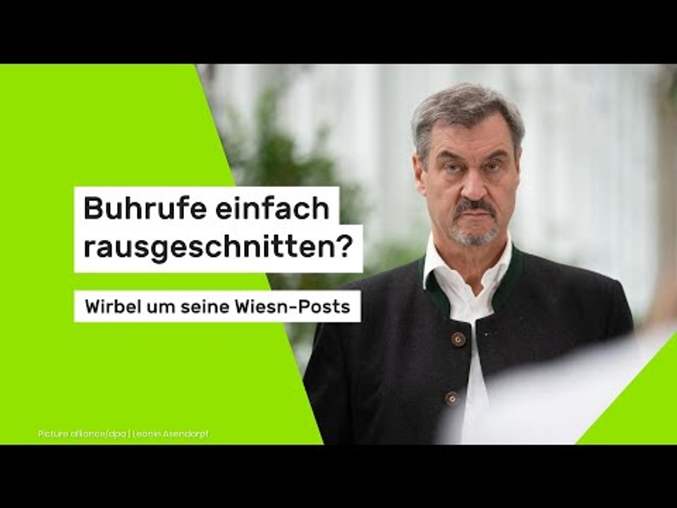 Buhrufe einfach rausgeschnitten? Wirbel um seine Wiesn-Posts