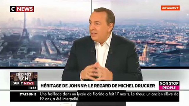 Johnny Hallyday – Michel Drucker sur Morandini Live (CNews, 15 février 2018) : « Je crois que Johnny aurait aimé qu’on ferme notre gueule »