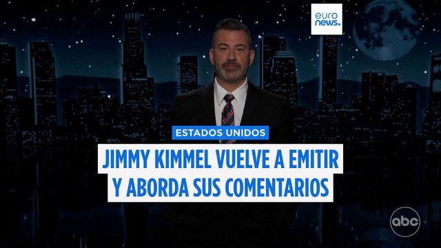Así fue el emotivo regreso de Jimmy Kimmel tras su polémica suspensión por el comentario sobre Kirk