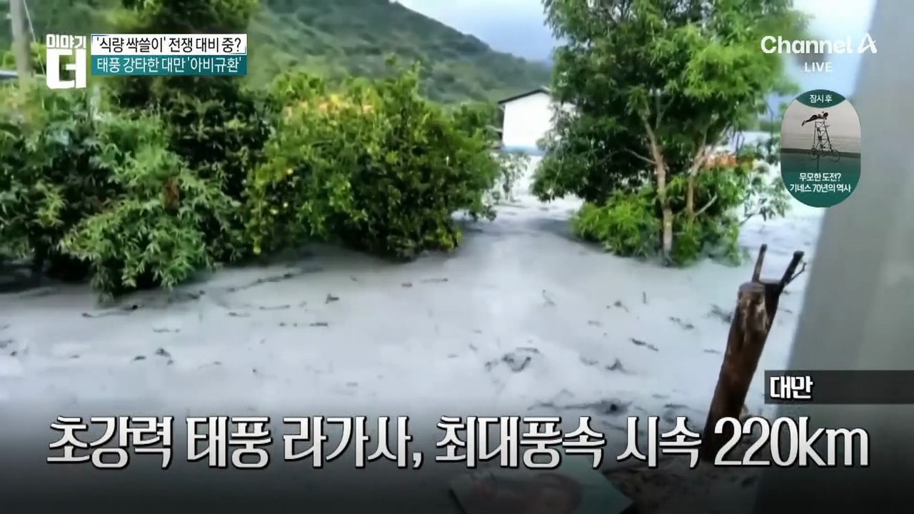 ‘올해 최대 태풍’ 라가사 덮친 대만…상황은?