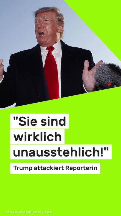 no glomex Trump äußerst dünnhäutig: 'Sie sind wirklich unausstehlich!' US-Präsident attackiert erneut Reporterin