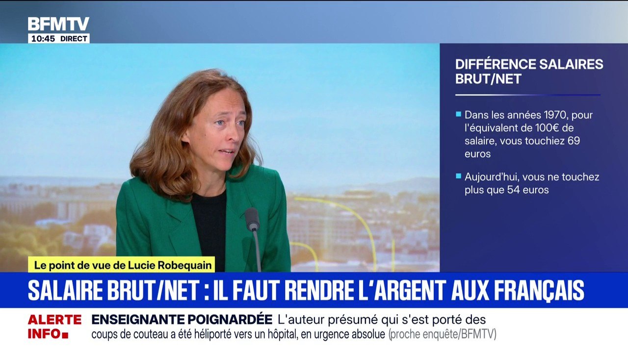 ÉDITO - Différence salaire brut/net: "Si on veut pousser les Français à travailler davantage, il faut que les salaires redeviennent la meilleure façon de s'enrichir en France"