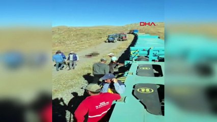 Kars’ta yük treni inek sürüsüne çarptı, 5 hayvan telef oldu