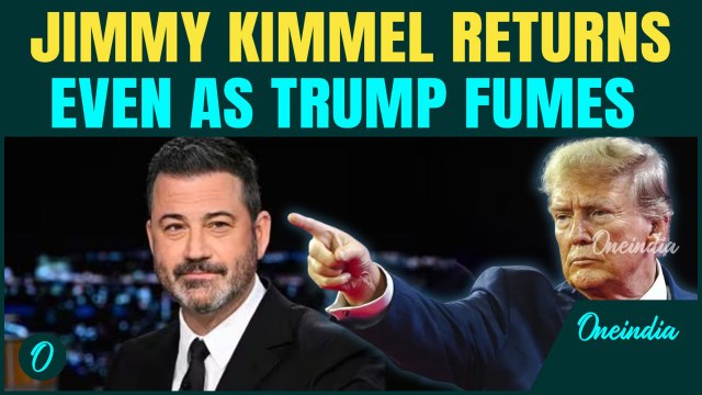 Trump Rages as Jimmy Kimmel show Returns after row over Kirk Killing| Kimmel clarifies, Trump bashes