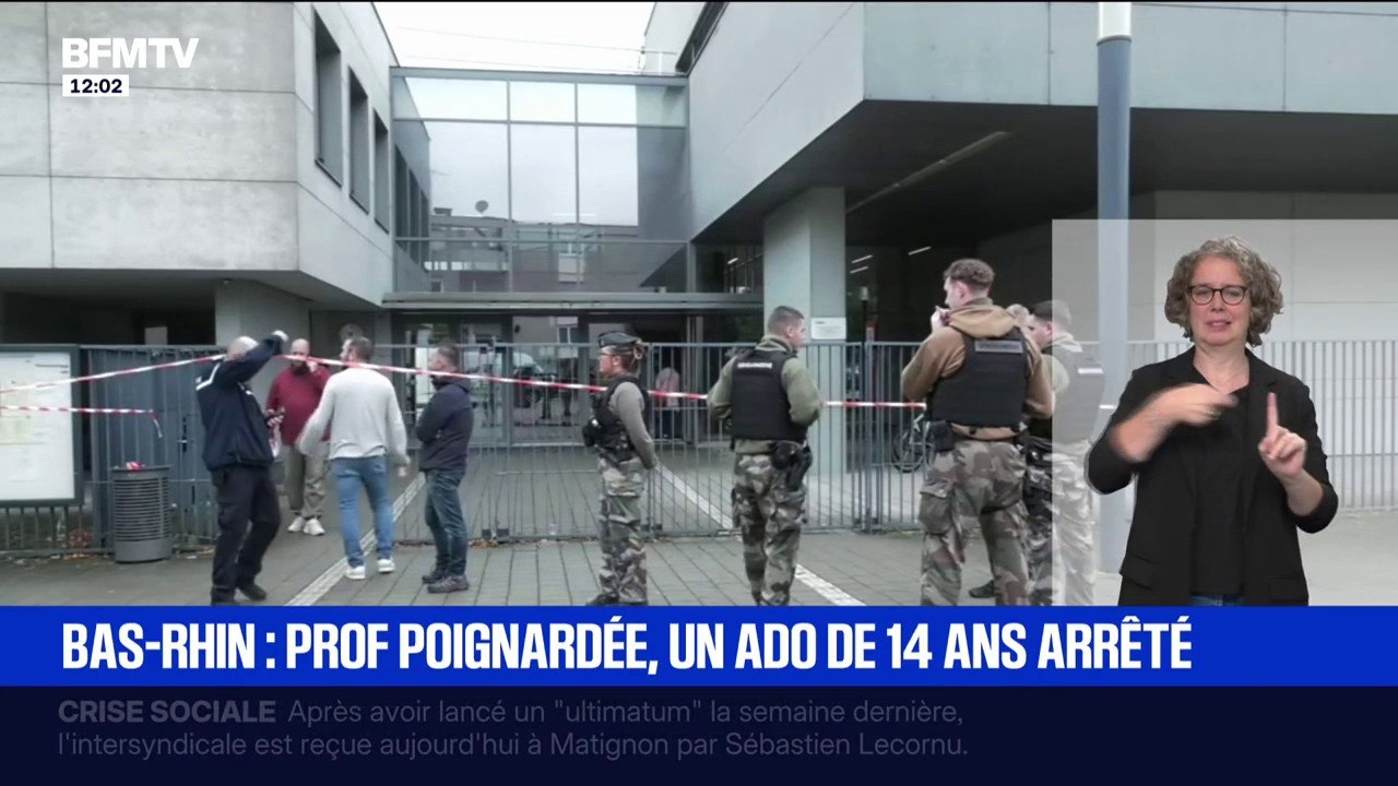 Enseignante poignardée: le suspect hospitalisé en urgence absolue après s'être donné des coups de couteau lors de son arrestation