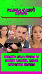 Dramma nello studio di Uomini e Donne, Sarah sorprende Valerio