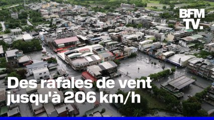 Les images impressionnantes du passage du super-typhon Ragasa dans le sud de la Chine