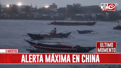 Tifón arrasa con todo en China: ya hay varias personas muertas
