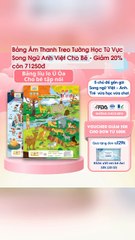 Bảng Âm Thanh Treo Tường Học Từ Vực Song Ngữ Anh Việt Cho Bé - Giảm 20% còn 71250đ - TRIPMAP Marketplace