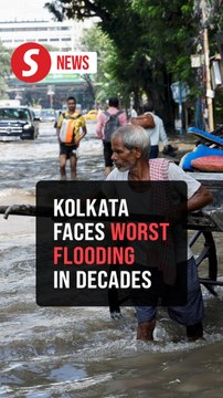 At least 12 dead as record rain floods India's Kolkata