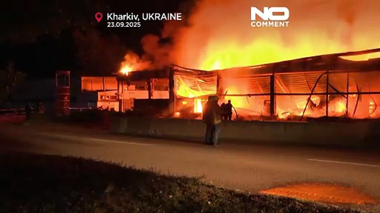 Charków zaatakowany przez fale rosyjskich dronów