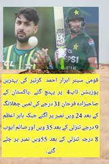 Abrar Ahmed and Sabzada Farhan.