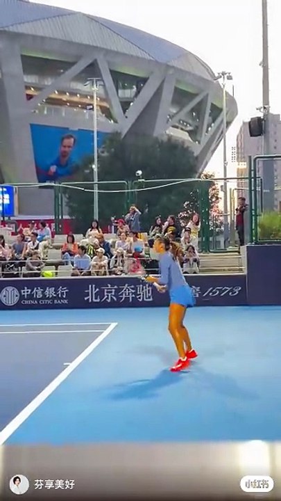 Emma practicing in Beijing 24th September