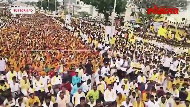 जालन्यात पिवळं वादळ सर्वाधिक गर्दी दिपक बोऱ्हाडेंसाठी जोरदार आवाज काय घडलं