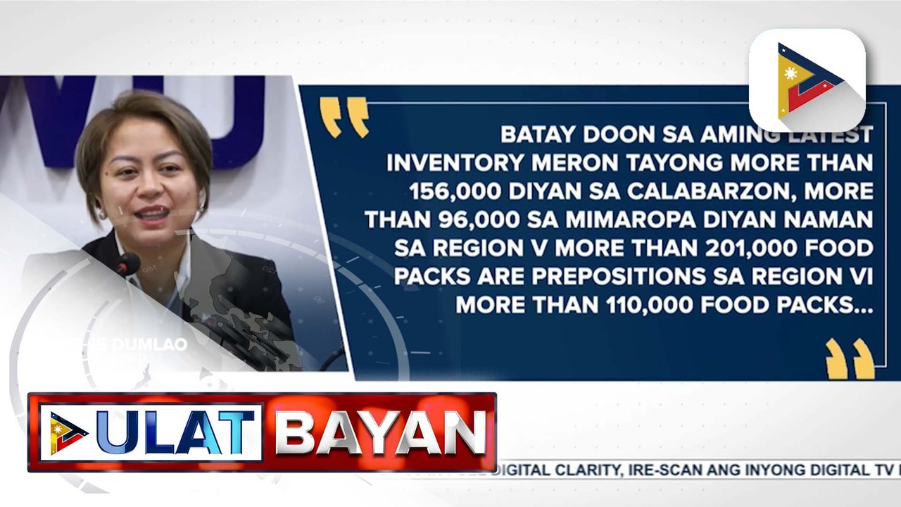 DSWD, tiniyak na may sapat na family food packs...