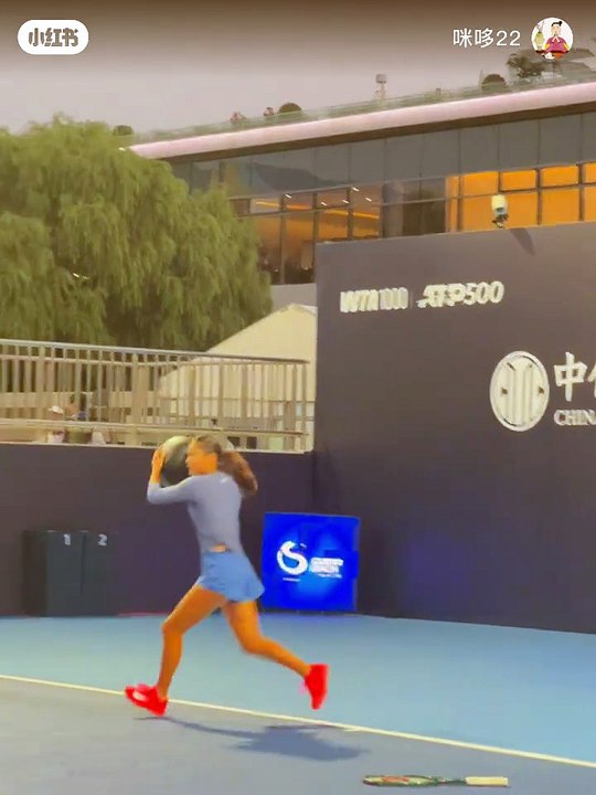 Emma practicing in Beijing