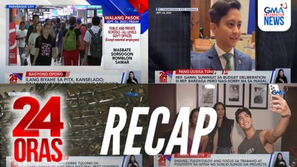 24 Oras: (Part 3) Rep. Barzaga vs Rep. Marcos? | Stranded sa Bagyong Opong | Shuvee, focus sa positivity, atbp.