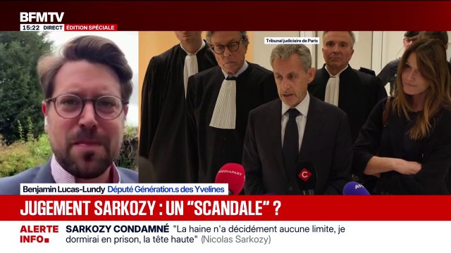 C'est la preuve que nous sommes une démocratie solide, l'autorité judiciaire est indépendante , réagit Benjamin Lucas-Lundy (Génération.s) à la condamnation de Nicolas Sarkozy