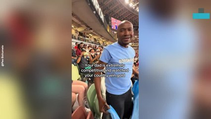 Dad Celebrating Country Win