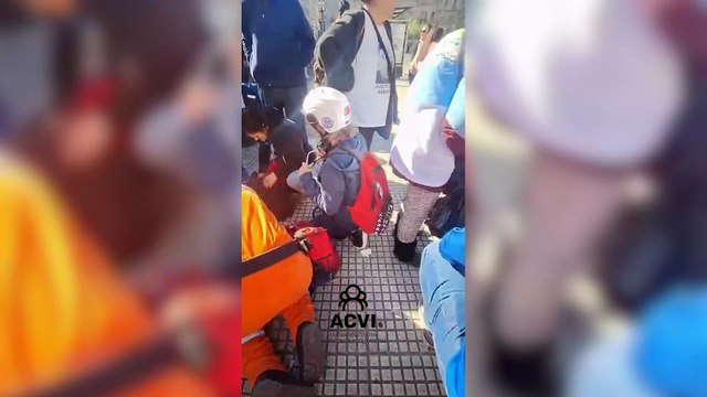 Golpes y represión en una nueva marcha de jubilados en el Congreso