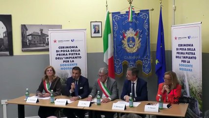 Bergamo: posata a Casnigo la prima pietra dell'impianto di ottimizzazione gestione ‘sorgente Nossana’ 
