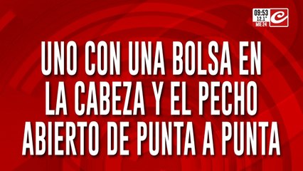 Macabro: uno de los cuerpos hallados tiene el pecho abierto de punta a punta
