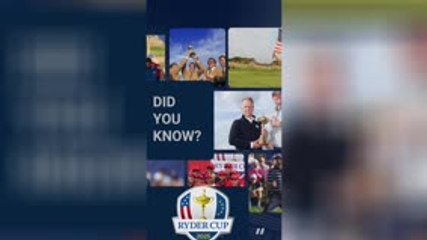 Did you know this about the Ryder Cup?
